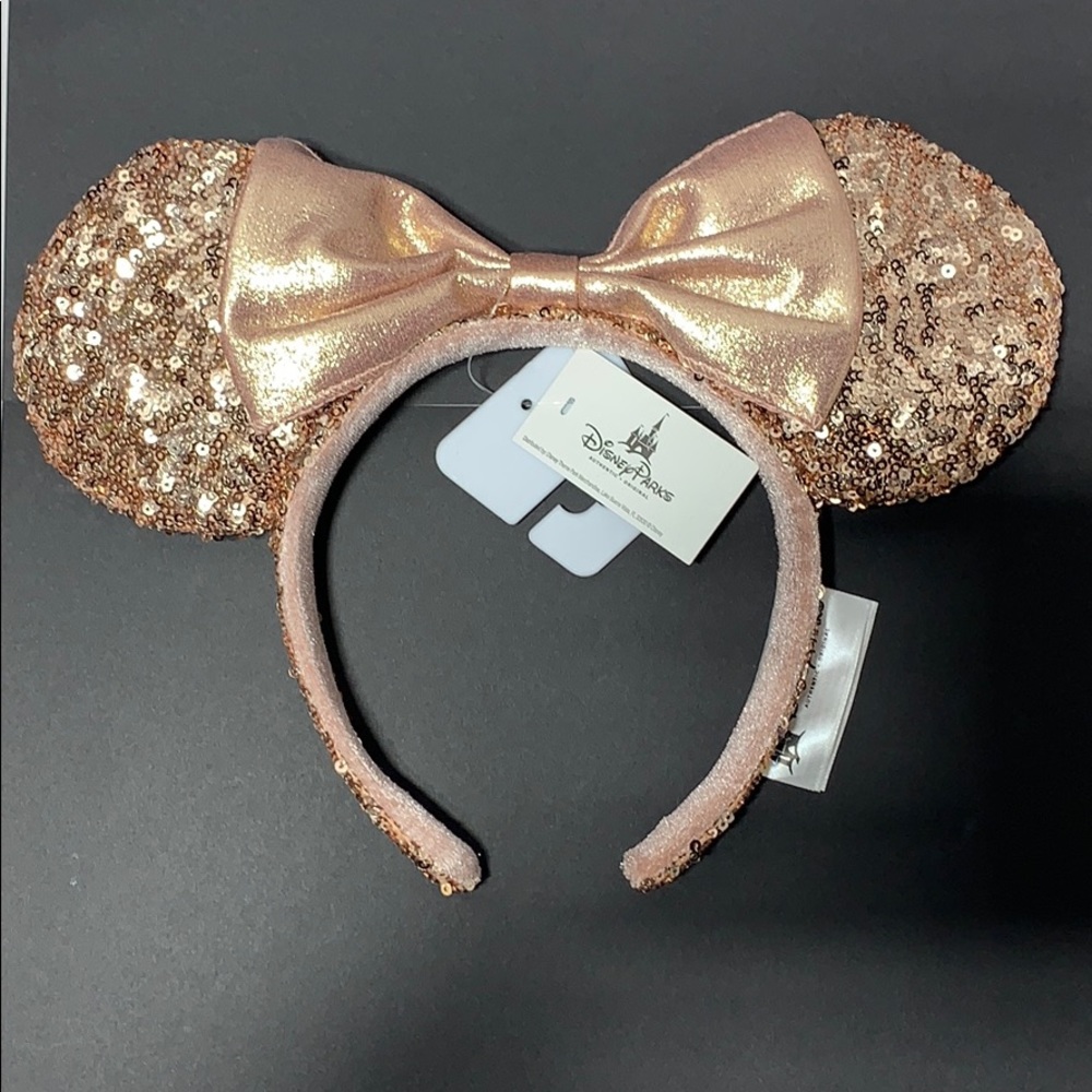 Authentic Minnie Mouse Rose Gold Sequin Ears